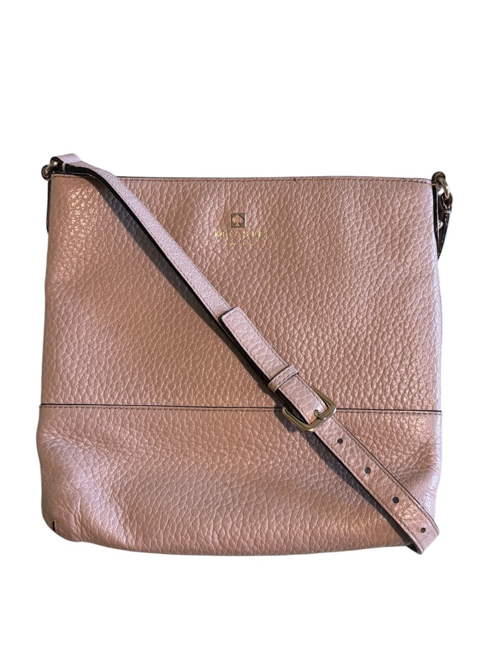 Kate Spade Southport Avenue Cora Pebbled Leather Crossbody Blush Pink